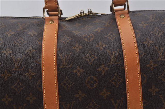 Authentic Louis Vuitton Monogram Keepall Bandouliere 50 M41416 Boston Bag 9341E