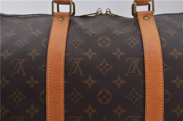 Authentic Louis Vuitton Monogram Keepall Bandouliere 50 M41416 Boston Bag 9341E