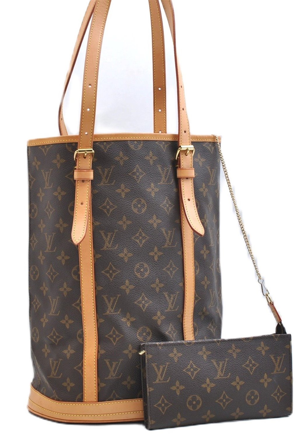 Authentic Louis Vuitton Monogram Bucket GM Shoulder Tote Bag M42236 LV 9342E