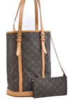 Authentic Louis Vuitton Monogram Bucket GM Shoulder Tote Bag M42236 LV 9342E