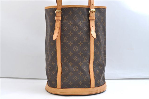 Authentic Louis Vuitton Monogram Bucket GM Shoulder Tote Bag M42236 LV 9342E