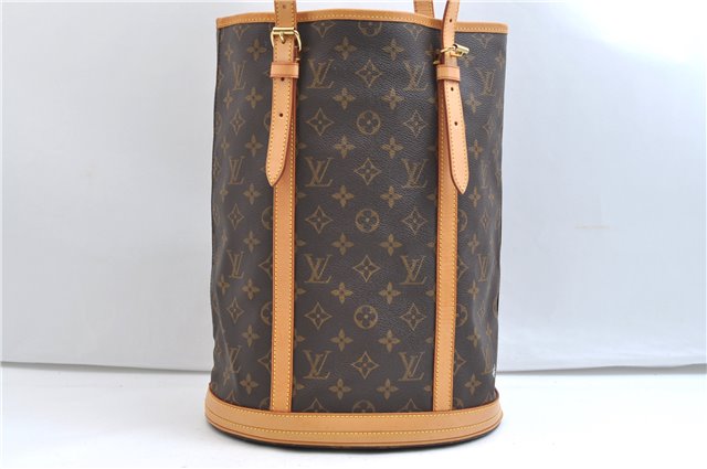 Authentic Louis Vuitton Monogram Bucket GM Shoulder Tote Bag M42236 LV 9342E