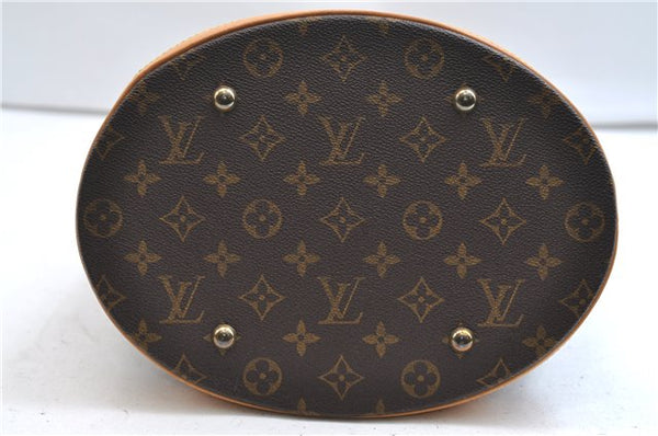 Authentic Louis Vuitton Monogram Bucket GM Shoulder Tote Bag M42236 LV 9342E