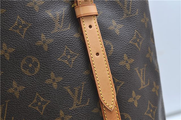 Authentic Louis Vuitton Monogram Bucket GM Shoulder Tote Bag M42236 LV 9342E