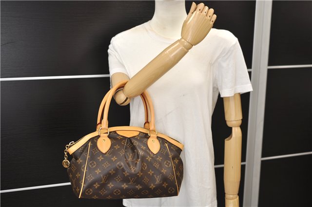 Authentic Louis Vuitton Monogram Tivoli PM Hand Tote Bag M40143 LV 9343E