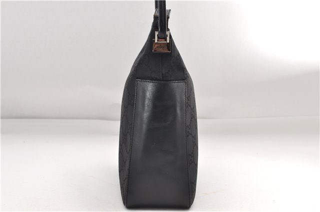 Authentic GUCCI Shoulder Hand Bag Nylon Leather 0013766 Black 9345D