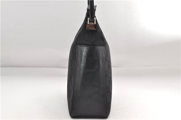 Authentic GUCCI Shoulder Hand Bag Nylon Leather 0013766 Black 9345D