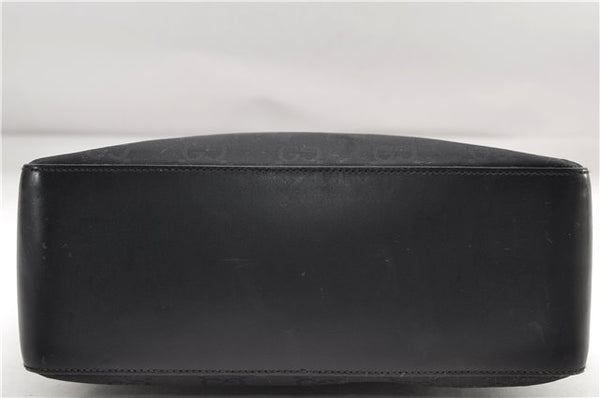Authentic GUCCI Shoulder Hand Bag Nylon Leather 0013766 Black 9345D