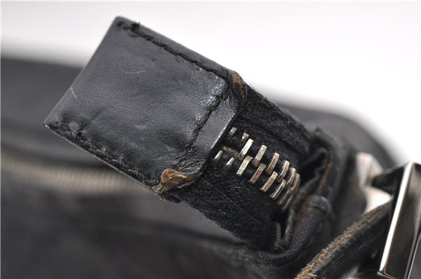 Authentic GUCCI Shoulder Hand Bag Nylon Leather 0013766 Black 9345D