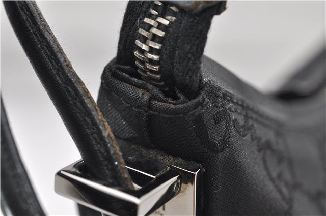 Authentic GUCCI Shoulder Hand Bag Nylon Leather 0013766 Black 9345D