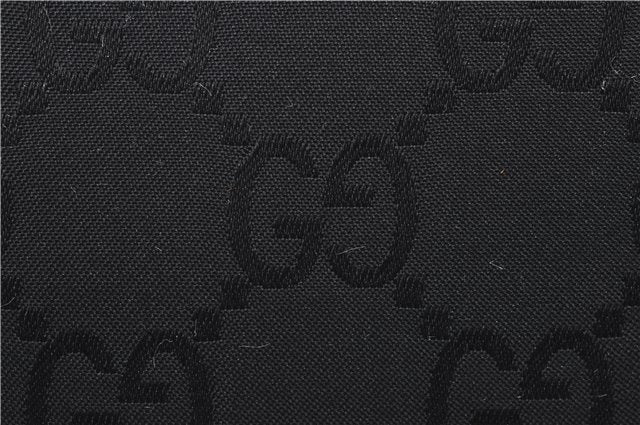 Authentic GUCCI Shoulder Hand Bag Nylon Leather 0013766 Black 9345D