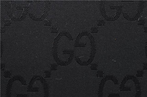 Authentic GUCCI Shoulder Hand Bag Nylon Leather 0013766 Black 9345D