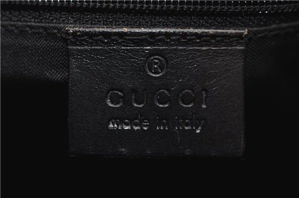 Authentic GUCCI Shoulder Hand Bag Nylon Leather 0013766 Black 9345D
