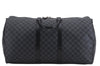 Authentic Louis Vuitton Damier Graphite Keepall Bandouliere 55 Boston Bag 9345E