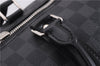 Authentic Louis Vuitton Damier Graphite Keepall Bandouliere 55 Boston Bag 9345E