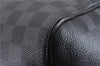 Authentic Louis Vuitton Damier Graphite Keepall Bandouliere 55 Boston Bag 9345E