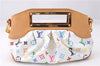 Auth Louis Vuitton Monogram Multicolor Judy PM 2Way Hand Bag White Box 9347E