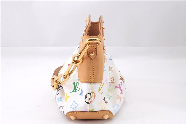 Auth Louis Vuitton Monogram Multicolor Judy PM 2Way Hand Bag White Box 9347E