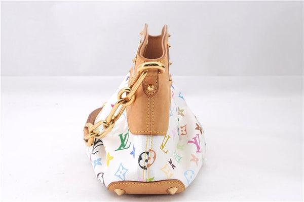 Auth Louis Vuitton Monogram Multicolor Judy PM 2Way Hand Bag White Box 9347E