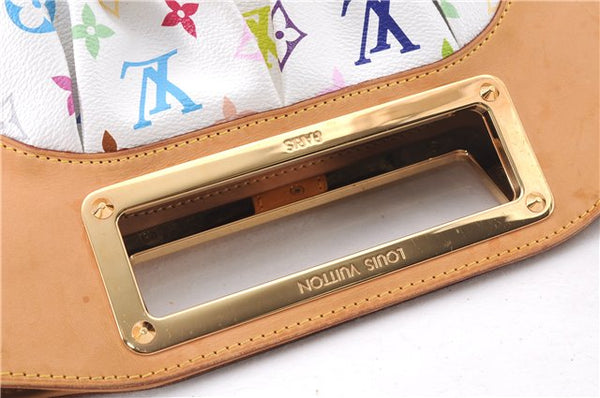 Auth Louis Vuitton Monogram Multicolor Judy PM 2Way Hand Bag White Box 9347E