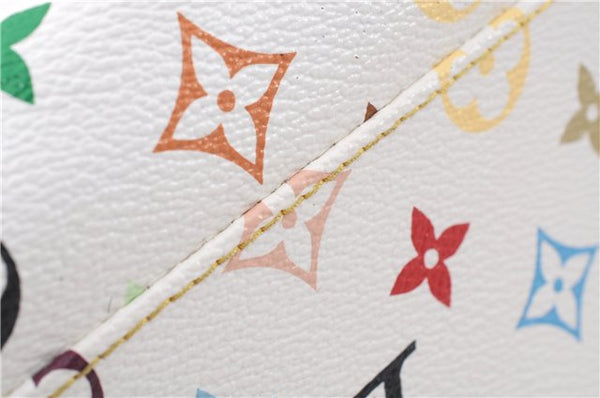 Auth Louis Vuitton Monogram Multicolor Judy PM 2Way Hand Bag White Box 9347E