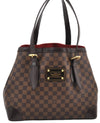 Authentic Louis Vuitton Damier Hampstead MM Shoulder Tote Bag N51204 LV 9349E