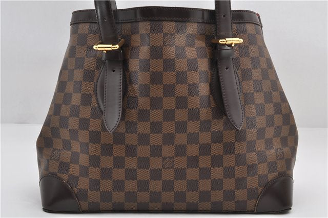 Authentic Louis Vuitton Damier Hampstead MM Shoulder Tote Bag N51204 LV 9349E