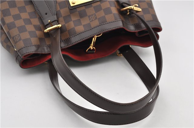 Authentic Louis Vuitton Damier Hampstead MM Shoulder Tote Bag N51204 LV 9349E