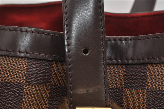 Authentic Louis Vuitton Damier Hampstead MM Shoulder Tote Bag N51204 LV 9349E