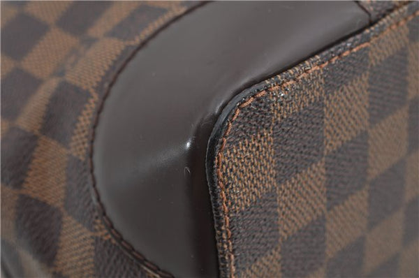Authentic Louis Vuitton Damier Hampstead MM Shoulder Tote Bag N51204 LV 9349E