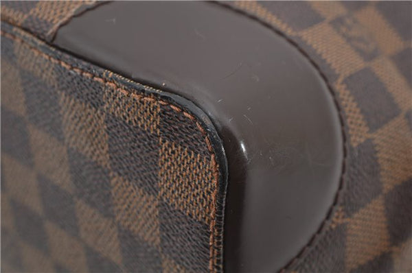 Authentic Louis Vuitton Damier Hampstead MM Shoulder Tote Bag N51204 LV 9349E