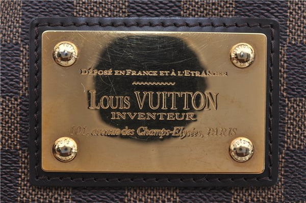 Authentic Louis Vuitton Damier Hampstead MM Shoulder Tote Bag N51204 LV 9349E