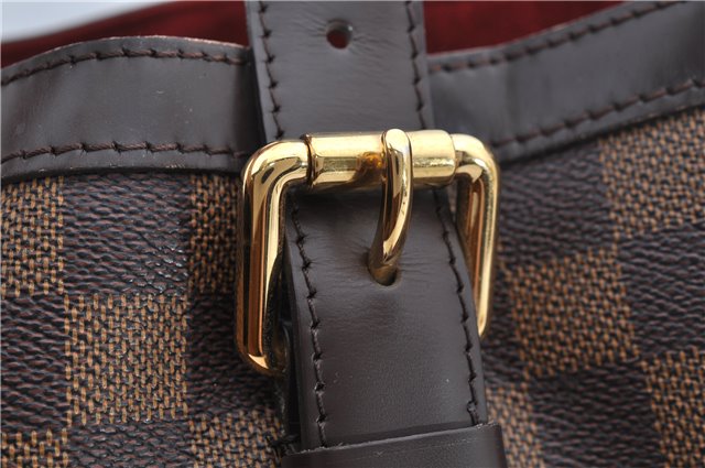 Authentic Louis Vuitton Damier Hampstead MM Shoulder Tote Bag N51204 LV 9349E