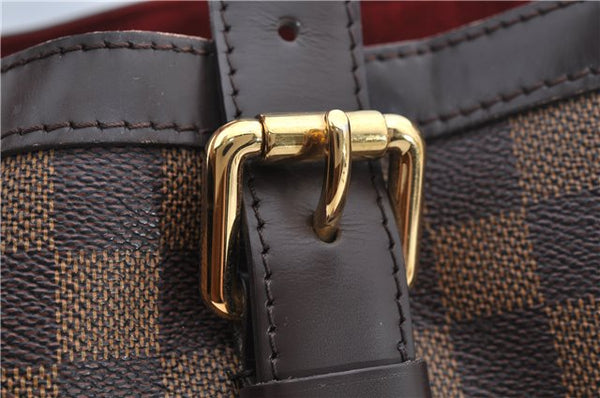 Authentic Louis Vuitton Damier Hampstead MM Shoulder Tote Bag N51204 LV 9349E