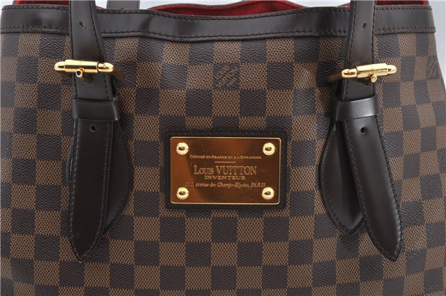 Authentic Louis Vuitton Damier Hampstead MM Shoulder Tote Bag N51204 LV 9349E
