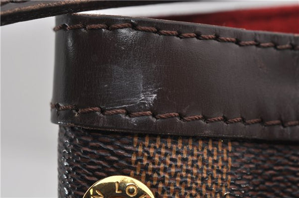 Authentic Louis Vuitton Damier Hampstead MM Shoulder Tote Bag N51204 LV 9349E