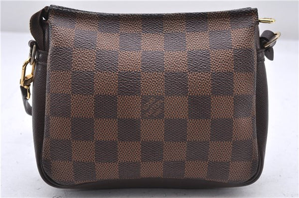 Authentic Louis Vuitton Damier Trousse Makeup Hand Bag Pouch N51982 LV 9350E