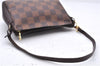 Authentic Louis Vuitton Damier Trousse Makeup Hand Bag Pouch N51982 LV 9350E