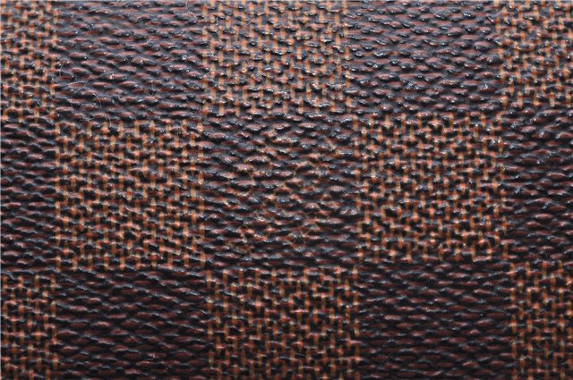 Authentic Louis Vuitton Damier Trousse Makeup Hand Bag Pouch N51982 LV 9350E