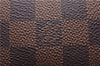Authentic Louis Vuitton Damier Trousse Makeup Hand Bag Pouch N51982 LV 9350E