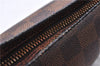 Authentic Louis Vuitton Damier Trousse Makeup Hand Bag Pouch N51982 LV 9350E