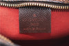 Authentic Louis Vuitton Damier Trousse Makeup Hand Bag Pouch N51982 LV 9350E
