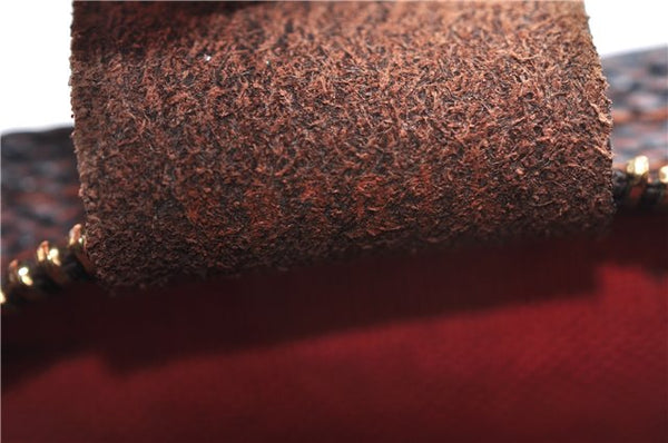 Authentic Louis Vuitton Damier Trousse Makeup Hand Bag Pouch N51982 LV 9350E