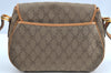 Authentic GUCCI Shoulder Cross Body Bag Purse GG Canvas Leather Brown Junk 9351G