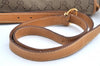 Authentic GUCCI Shoulder Cross Body Bag Purse GG Canvas Leather Brown Junk 9351G