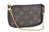Authentic Louis Vuitton Monogram Mini Pochette Accessoires Pouch M58009 LV 9352E