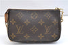 Authentic Louis Vuitton Monogram Mini Pochette Accessoires Pouch M58009 LV 9352E