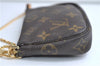 Authentic Louis Vuitton Monogram Mini Pochette Accessoires Pouch M58009 LV 9352E