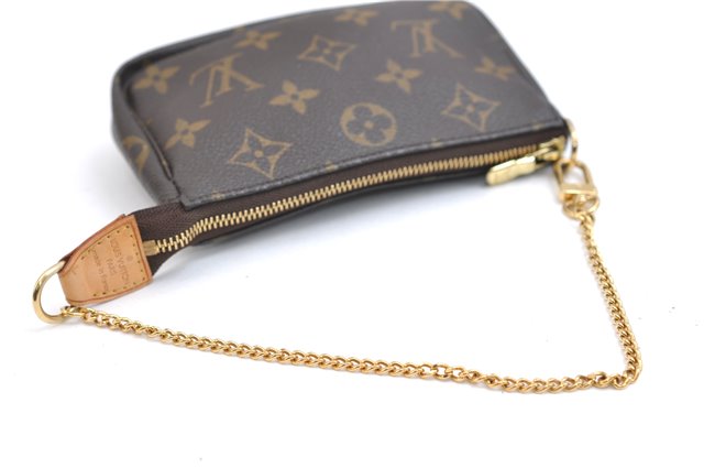 Authentic Louis Vuitton Monogram Mini Pochette Accessoires Pouch M58009 LV 9352E