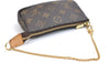 Authentic Louis Vuitton Monogram Mini Pochette Accessoires Pouch M58009 LV 9352E